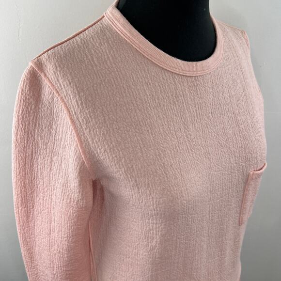 Golden Goose Pink S Sweater Raglan Front Pocket Crew Neck Long Sleeve Pullover - Picture 4 of 11